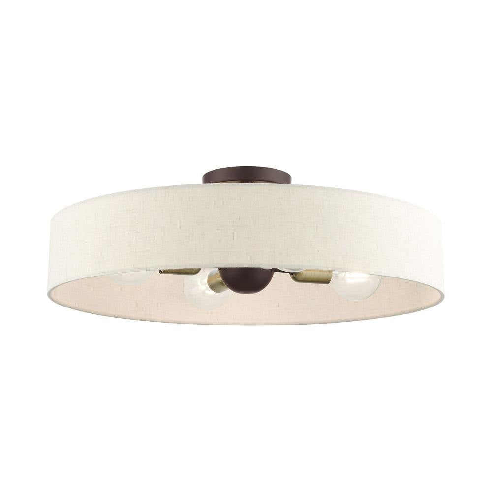 Venlo 4 Light 22 Inch Wide Semi Flush Mount by Livex - 46038