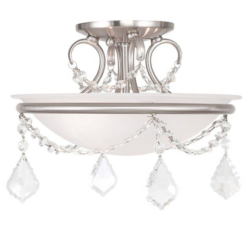 Chesterfield/Pennington 2 Light 12 Inch Wide Semi Flush Mount by Livex - 6523
