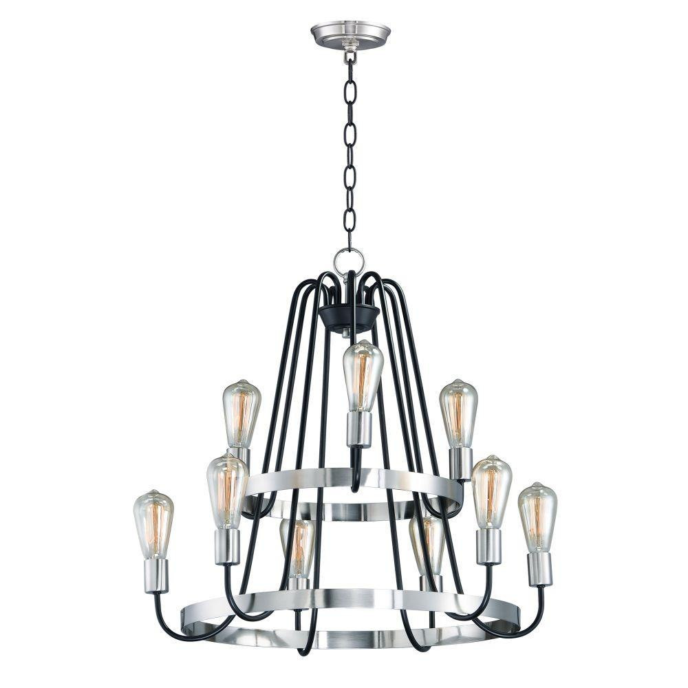 Haven 9 Light Large 2 Tier Chandelier by Maxim - 11737
