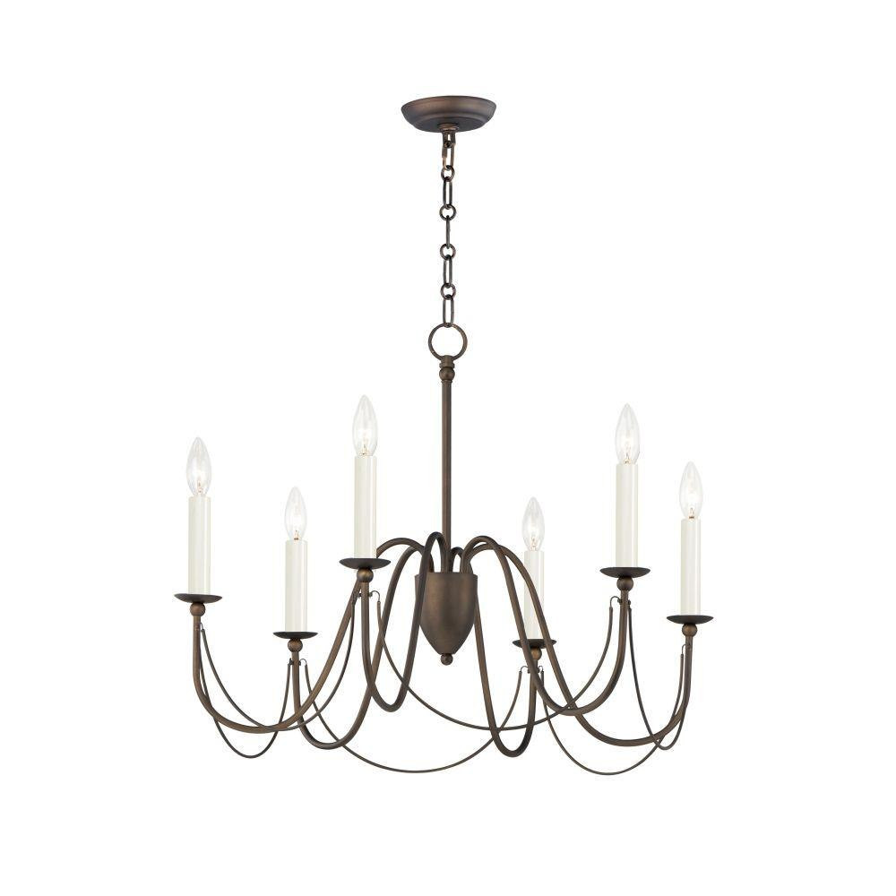 Plumette 6 Light Large Chandelier by Maxim 12 - 12166
