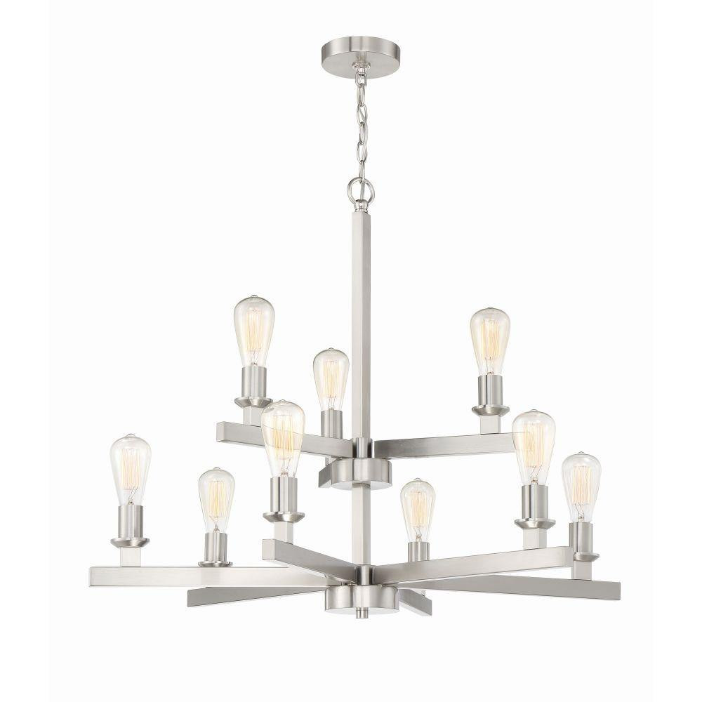 Chicago 9 Light Large Chandelier by Craftmade - 53129