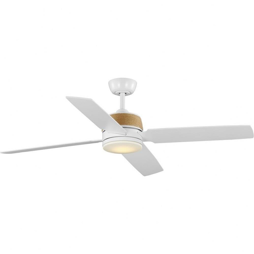Shaffer II 4 Blade Ceiling Fan with Light Kit 56 Inch Wide by Progress - P250097