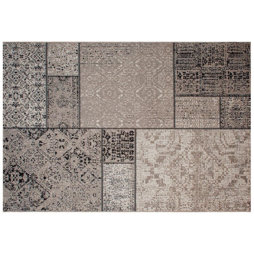 Mosaic Pebble Sand Outdoor Rug 63 x 88 Inches by Treasure Garden - RG-071-268