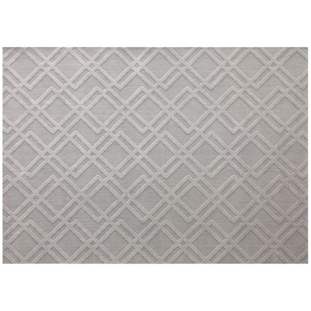 Manhattan Plush Gray Outdoor Rug 63 x 88 Inches by Treasure Garden - RG-112-050