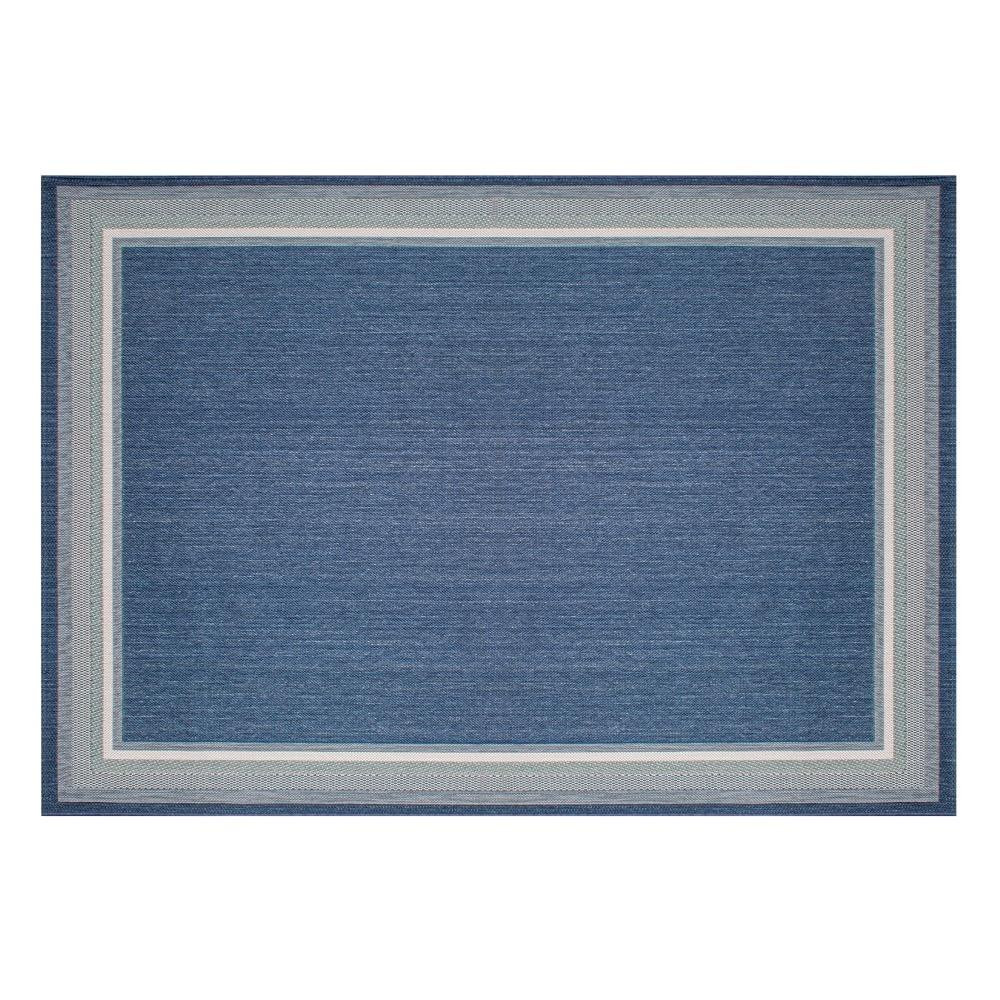 Seaside Harbor Blue Outdoor Rug 63 x 88 Inches by Treasure Garden - RG-253-099