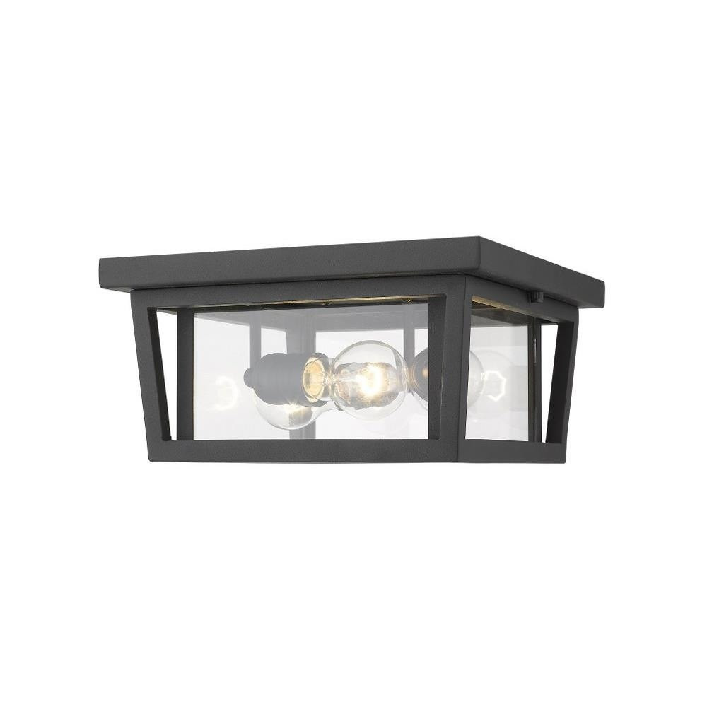 Seoul 3 Light 12 Inch Wide Outdoor Flush Mount by Z-Lite - 571F