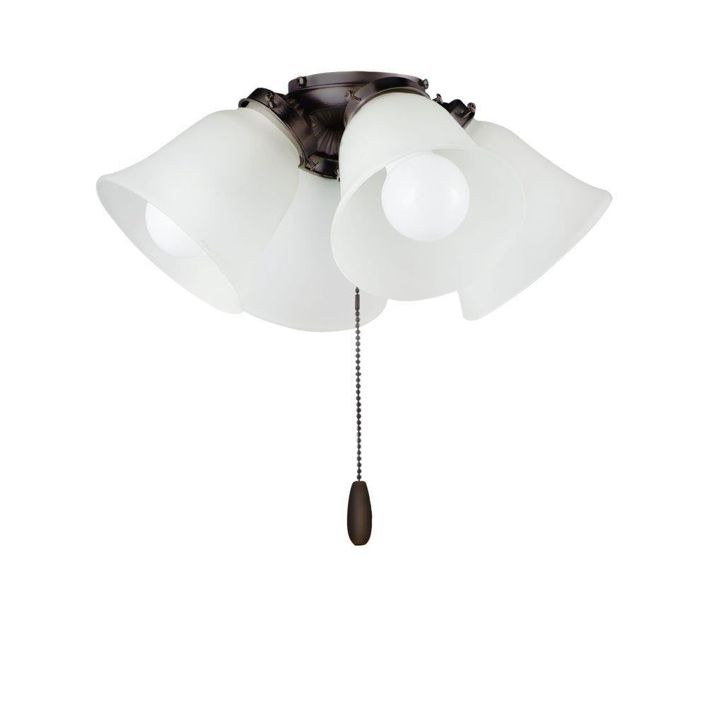 Basic Max 36W 4 LED Ceiling Fan Light Kit 15 Inches wide by Maxim  - FKT210FT