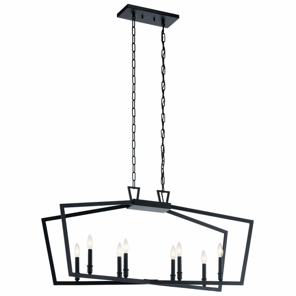 Abbotswell 8 Light Caged Linear Chandelier by Kichler - 43494