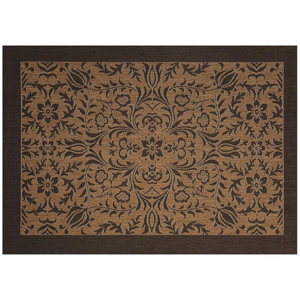 Florence Outdoor Rug Chestnut Color 88 x Inches by SimplyShade RS 816 890 - RS-816-890