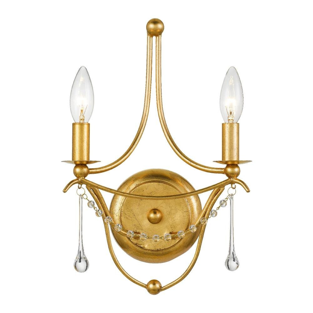Metro 2 Light Candle Style Wall Sconce by Crystorama - 422