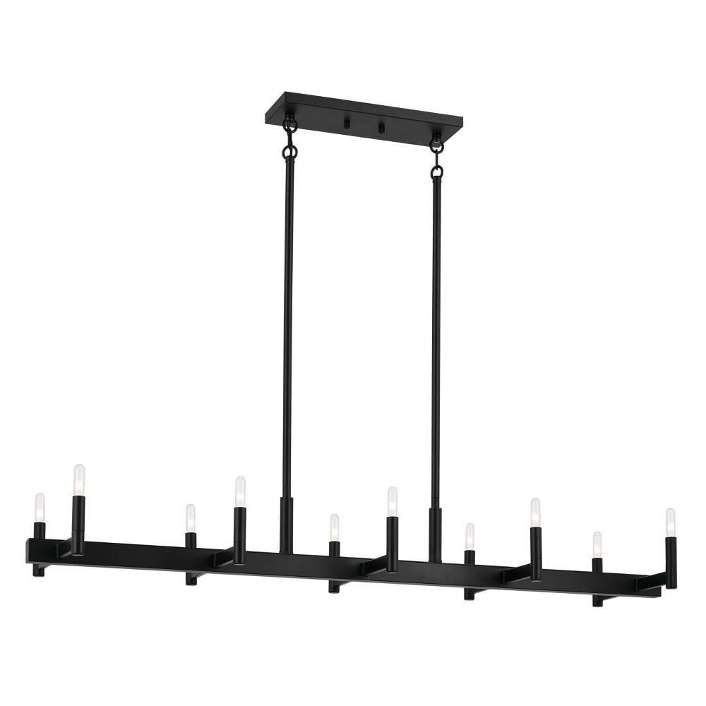 Erzo 10 Light Minimalistic Linear Chandelier by Kichler - 52614