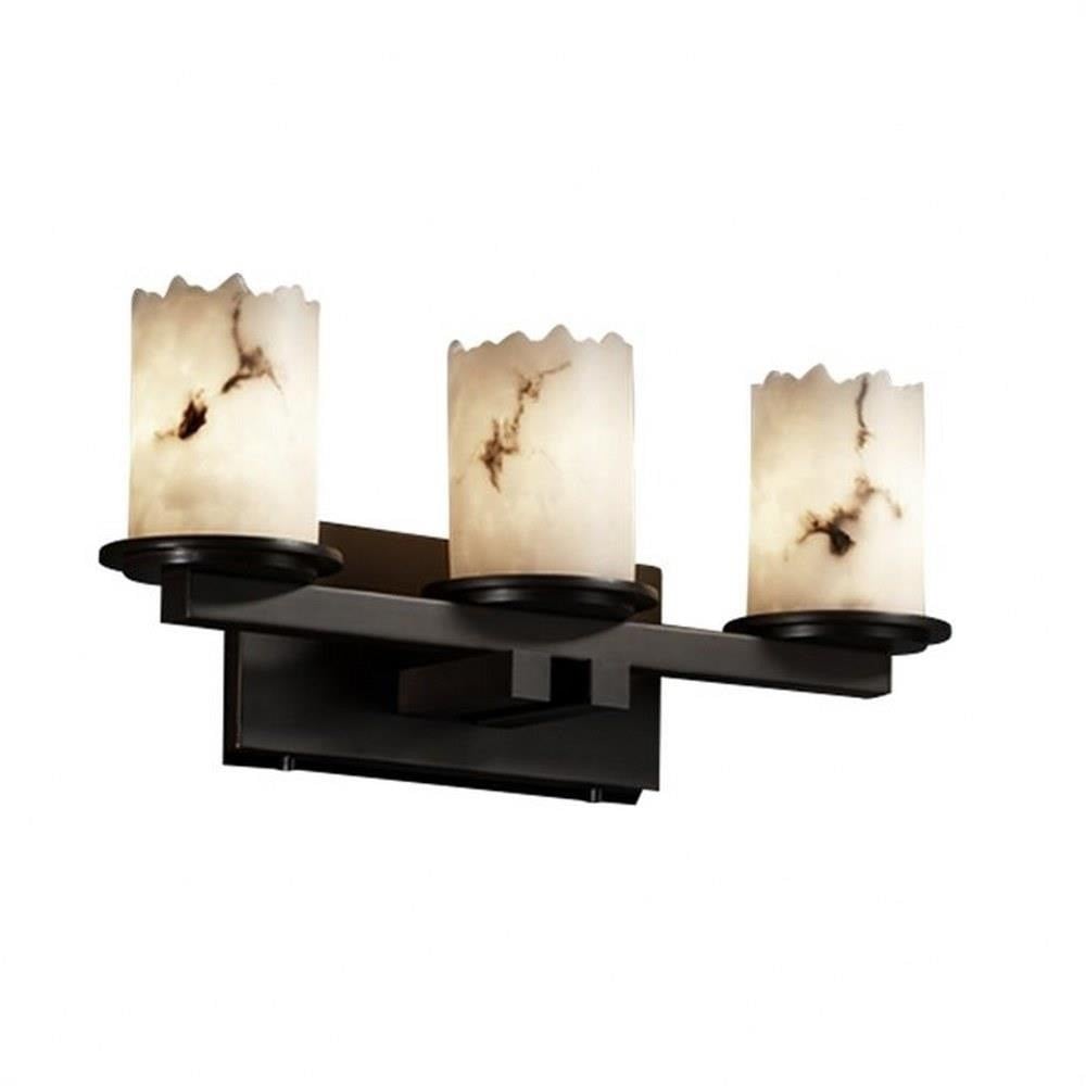 Lumenaria Dakota 3 Light Cylinder Broken Rim Vanity Light by Justice Design - FAL-8773-12