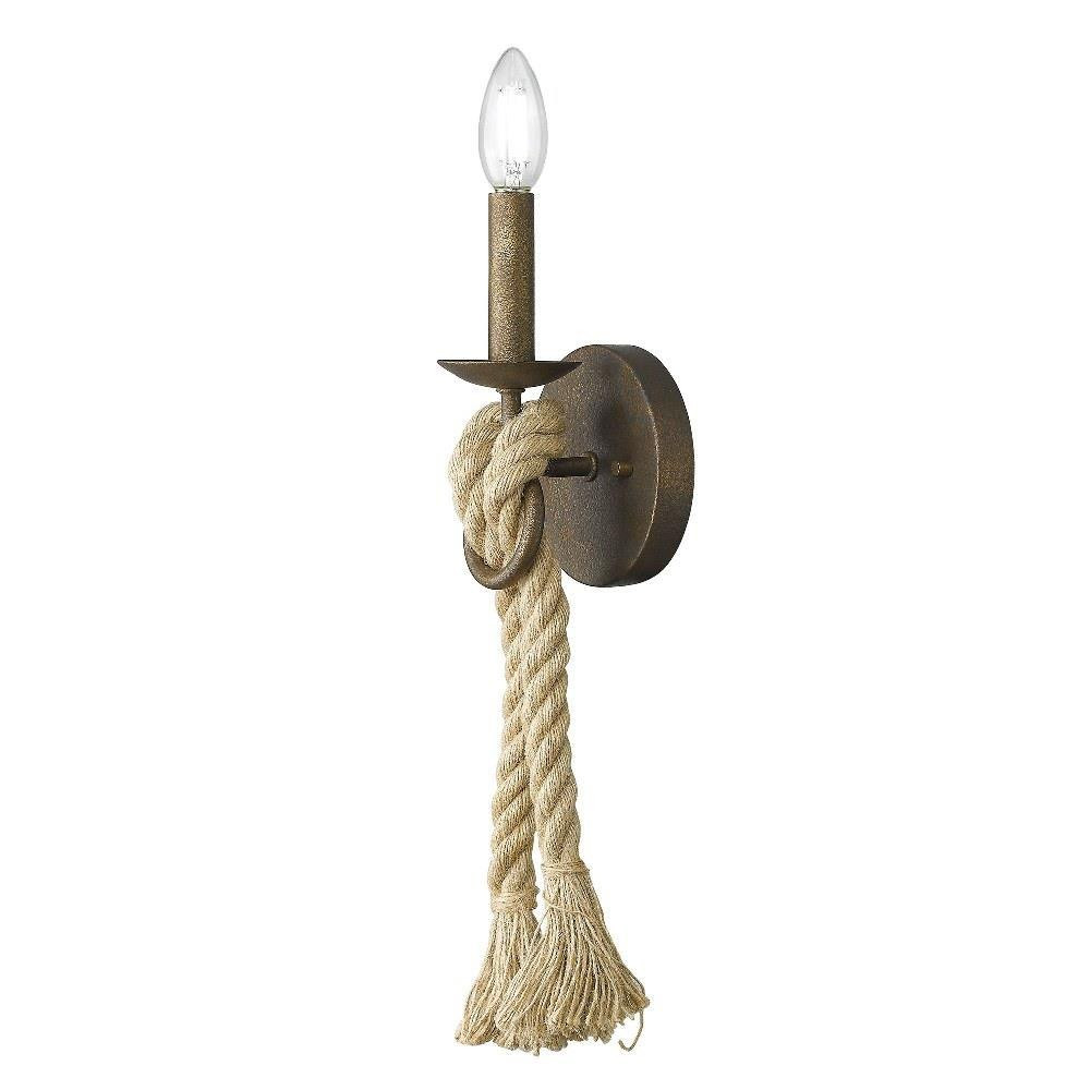 Marissa 1 Light Candle Style Wall Sconce by Golden - 1083-1W