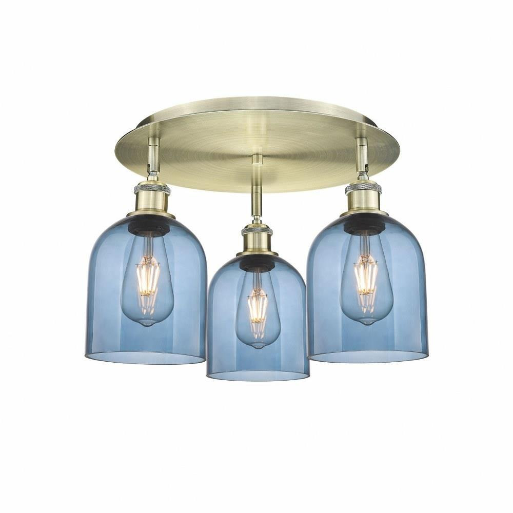 Bella 3 Light 17.25 Inch Wide Flush Mount by Innovations - 516-3C-G558-6