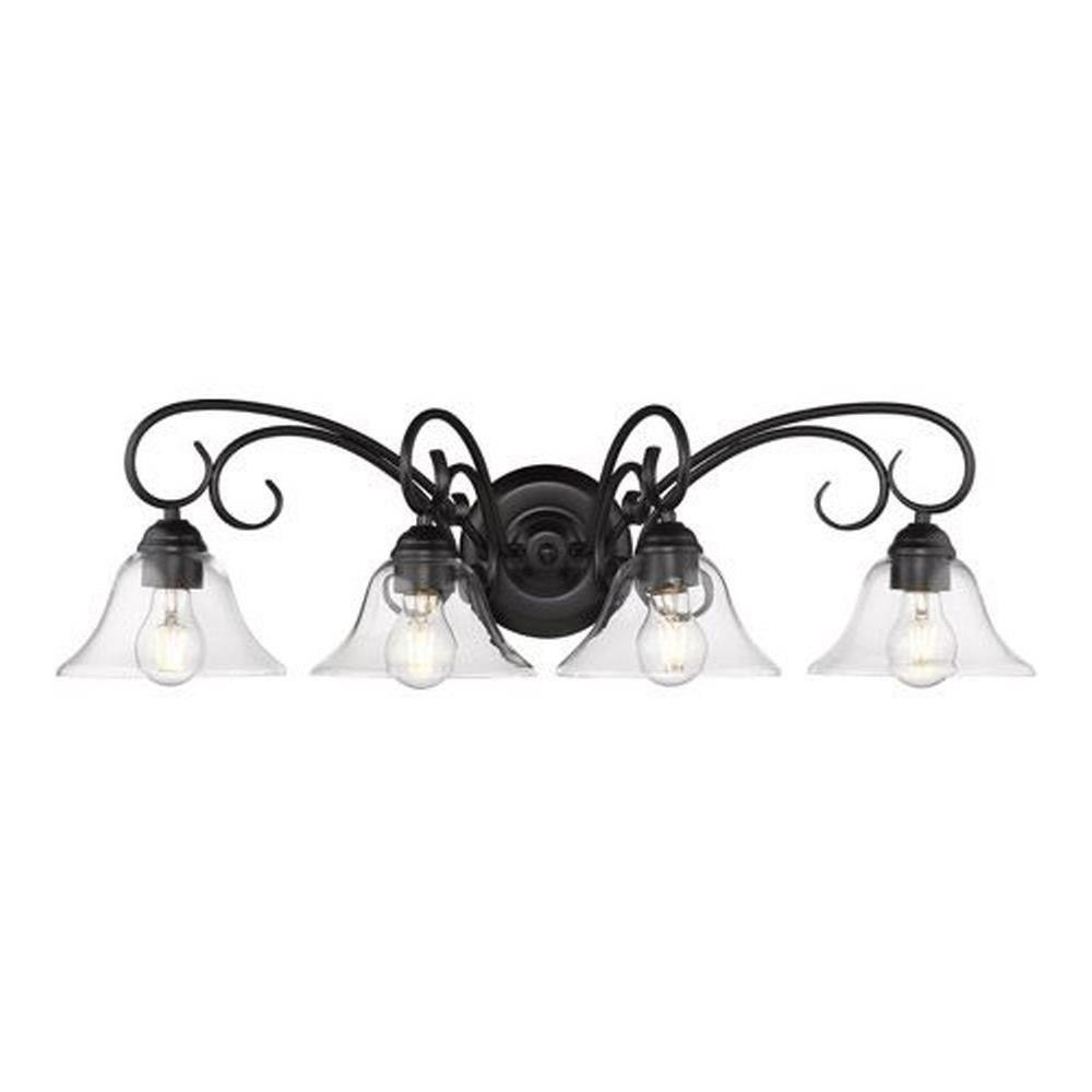 Homestead 4 Light Vanity Light by Golden - 8606-BA4