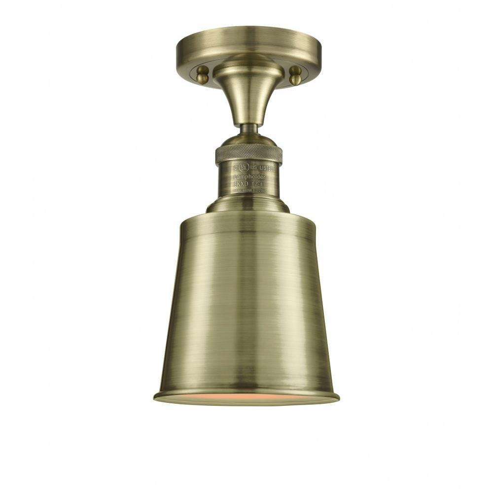 Addison 1 Light 9 Inch Tall Semi Flush Mount by Innovations - 517-1CH-M9