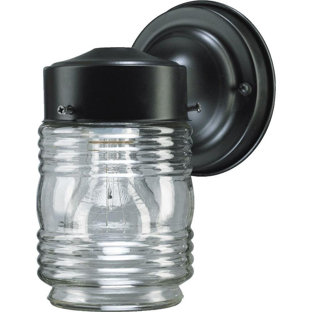 1 Light Jelly Jar Wall Sconce by Quorum - 5010