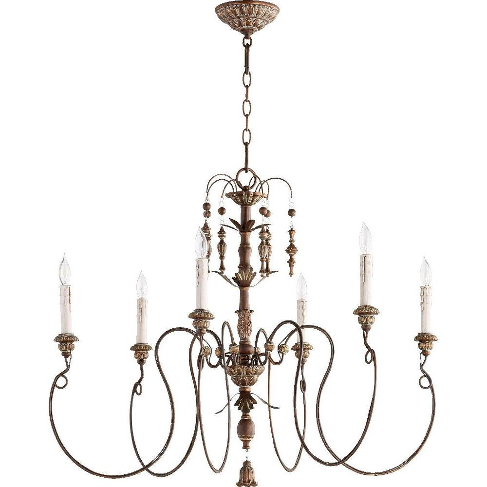 Salento 6 Light Large Chandelier by Quorum 6006-6