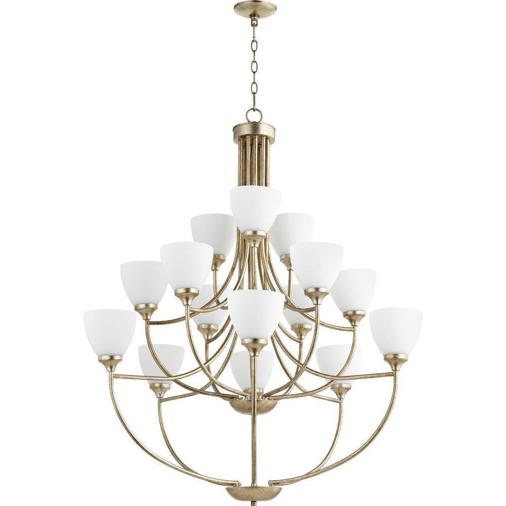 Enclave 15 Light Oversized 2 Tier Chandelier by Quorum - 6059-15