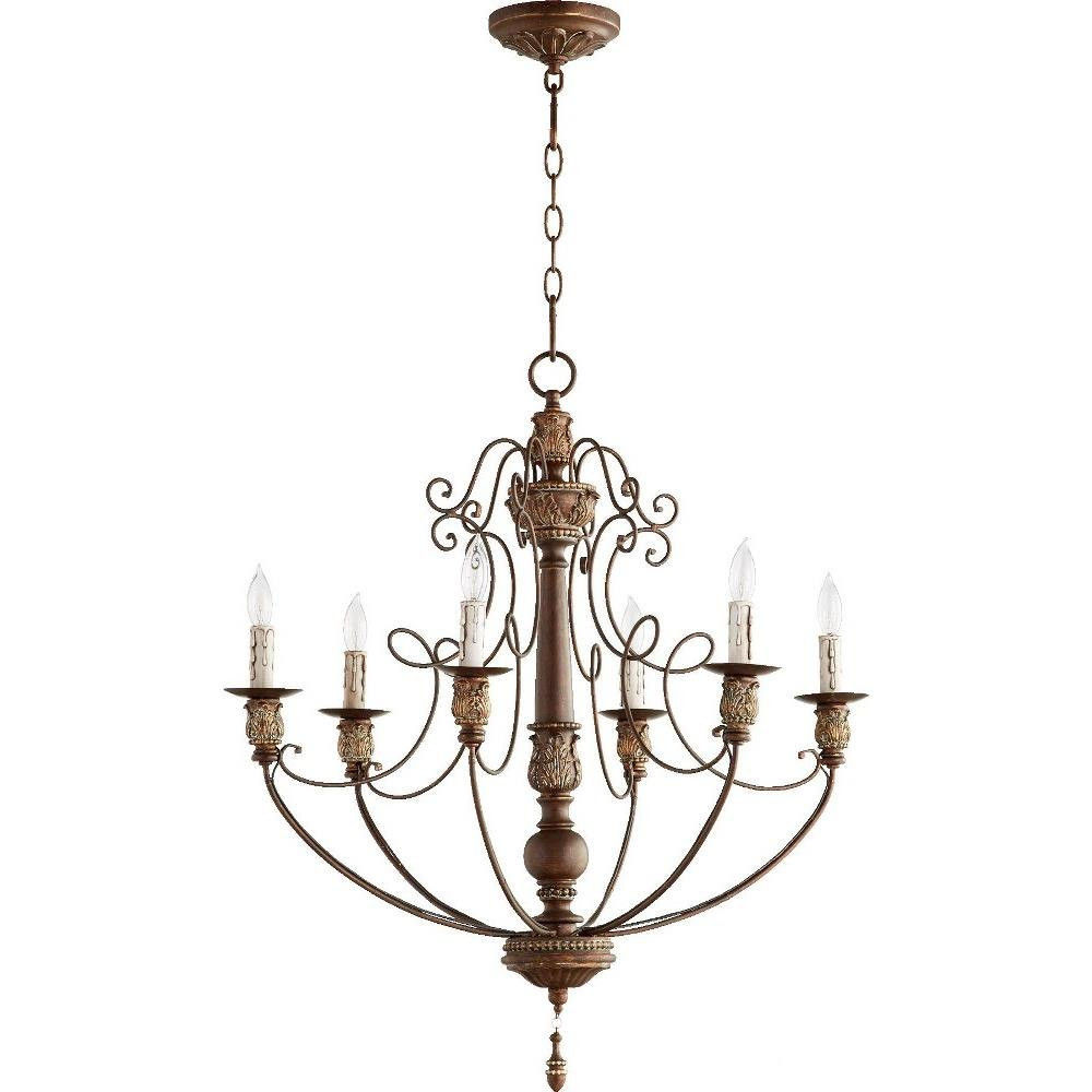 Salento 6 Light Large Chandelier by Quorum 6106-6