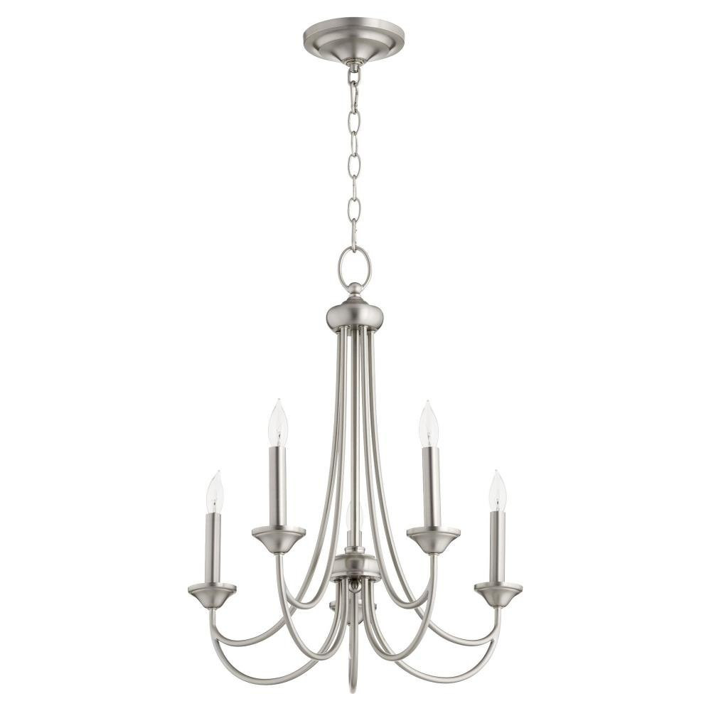 Brooks 5 Light Medium Chandelier by Quorum 6250-5-86 - 6250-5
