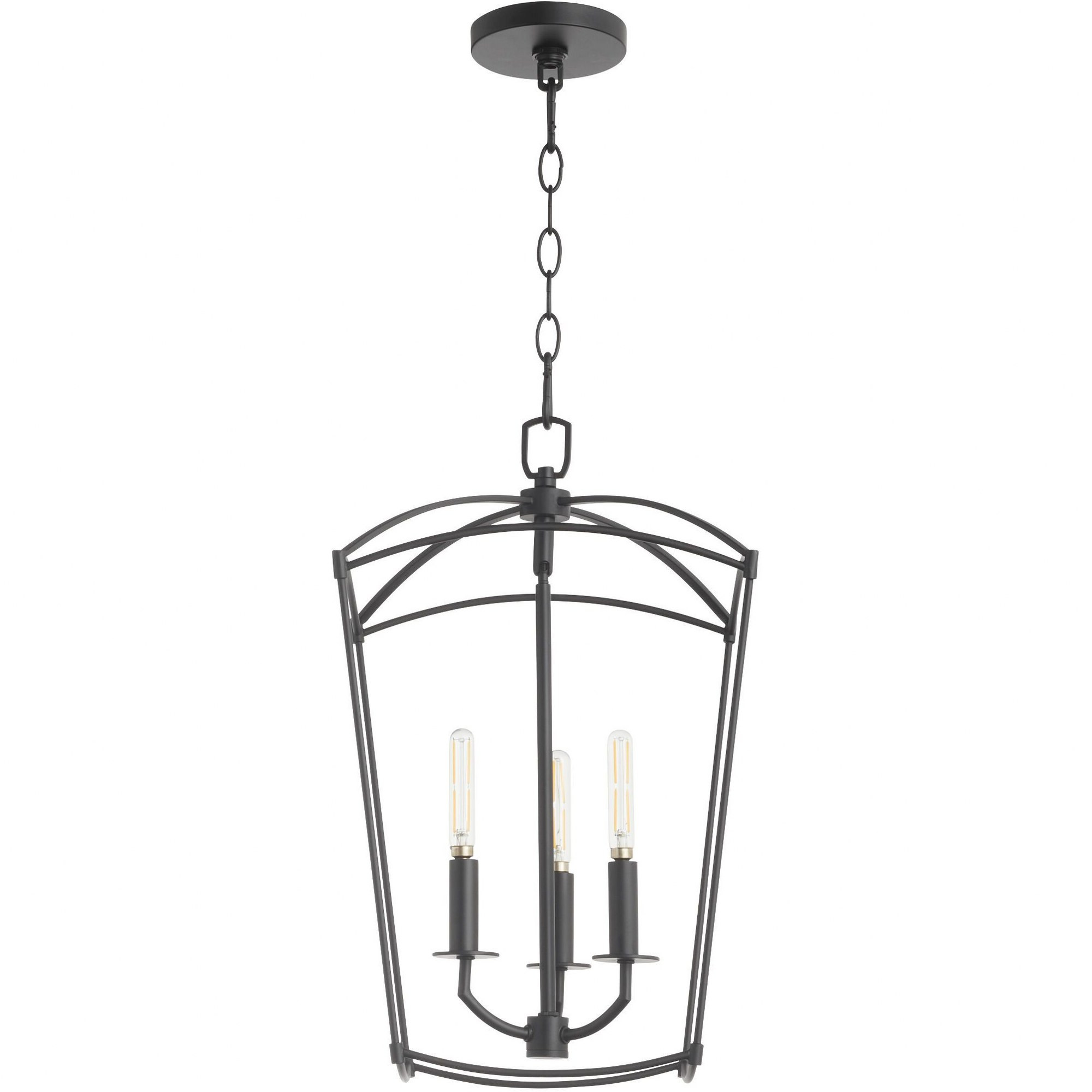 Mantle 3 Light Mini Foyer Chandelier by Quorum - 6812-3
