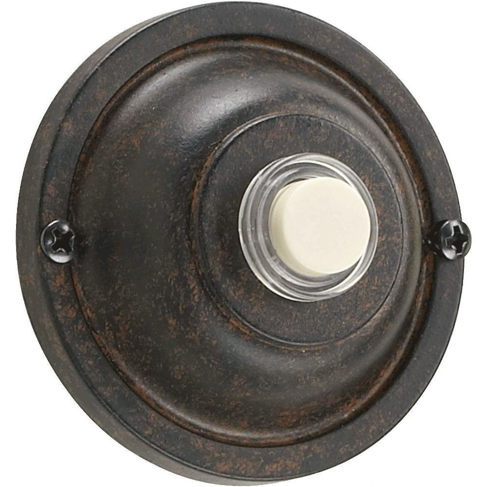 Accessory Basic Round Door Chime Button 2.5 Inches Wide by Quorum - 7-304