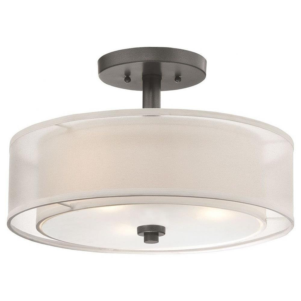 Parsons Studio 3 Light 15 Inch Wide Semi Flush Mount by Minka Lavery - 4107