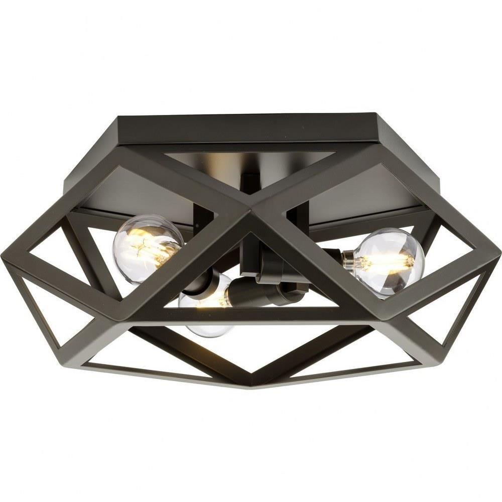 Saucedo 3 Light 14.62 Inch Wide Flush Mount by Progress - P350244
