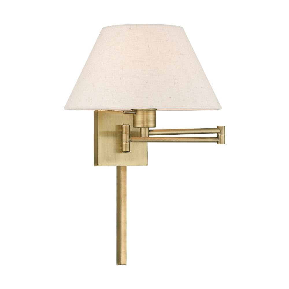 1 Light Swing Arm Wall Sconce 13 Inch Wide by Livex - 40038