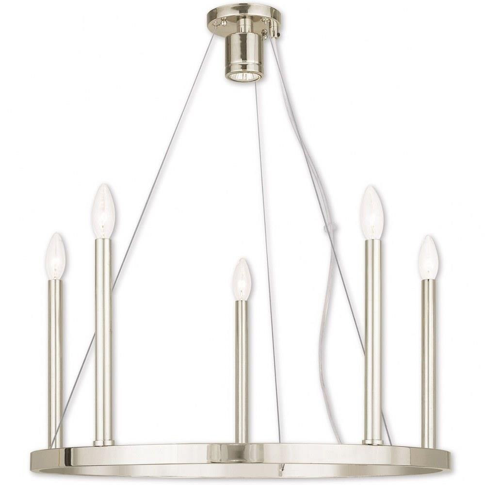 Alpine 6 Light Medium Chandelier by Livex - 40245