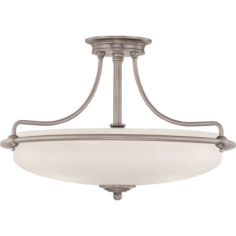 Griffin 4 Light 21 Inch Wide Semi Flush Mount by Quoizel - GF1721