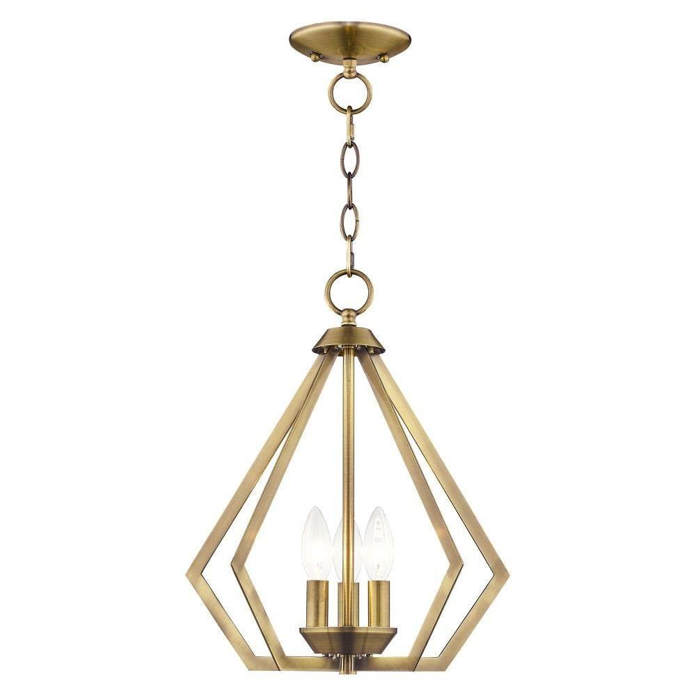 Prism 3 Light Small Chandelier by Livex - 40923