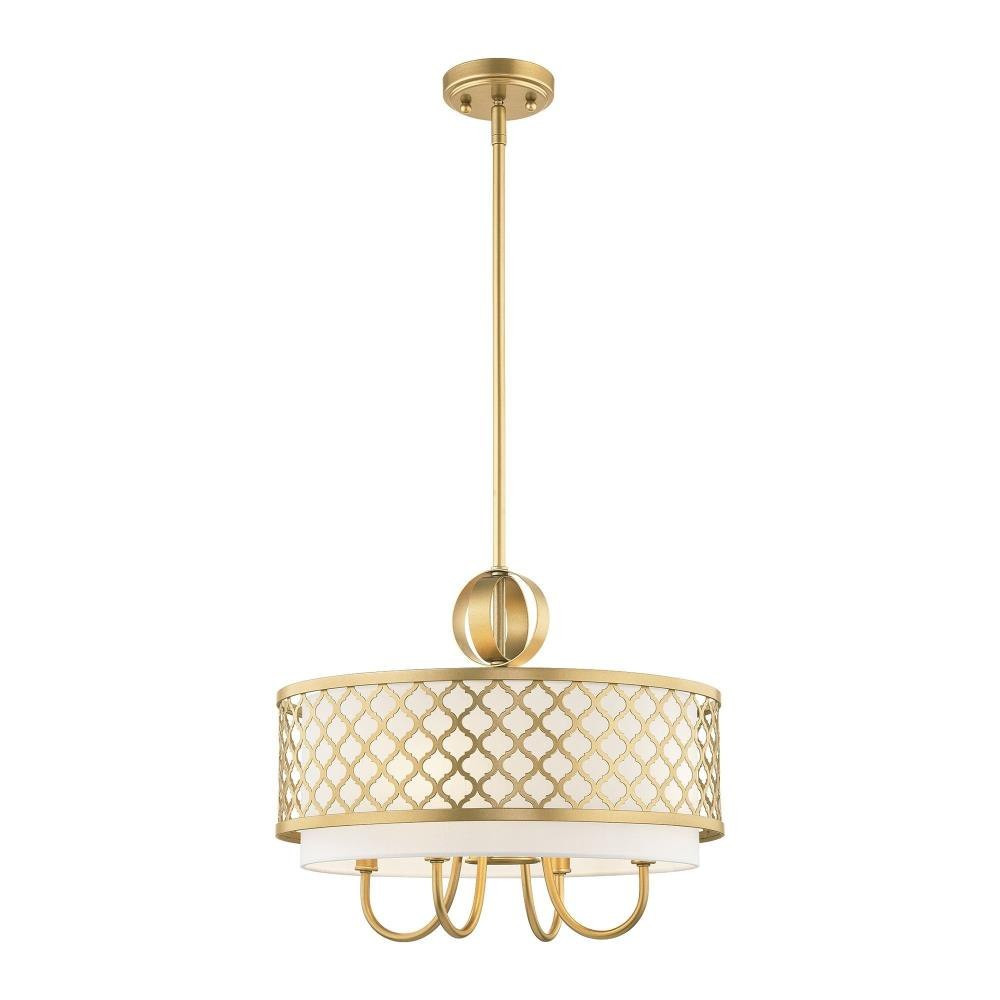 Arabesque 4 Light Small Chandelier by Livex - 41104