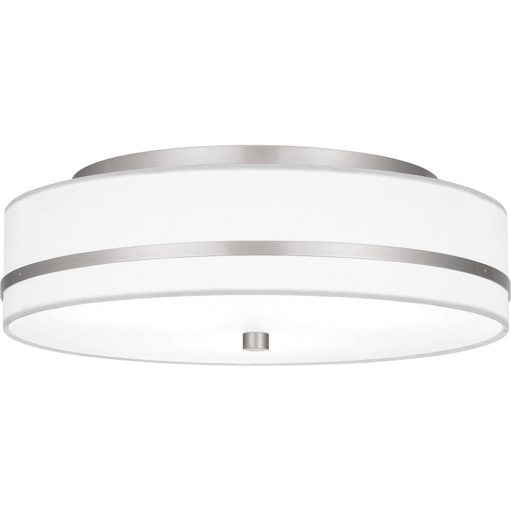 3 Light 15 Inch Wide Flush Mount by Quoizel - QFL6180