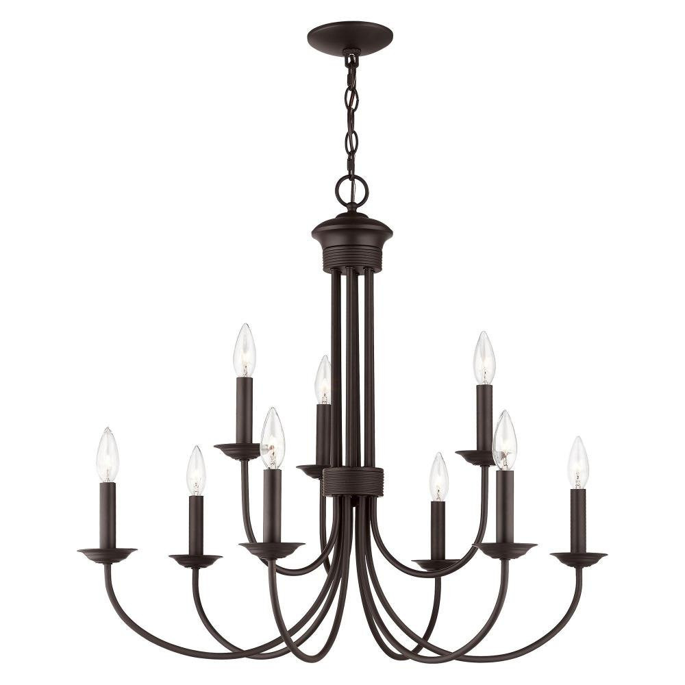 Estate 9 Light Large Chandelier by Livex - 42687