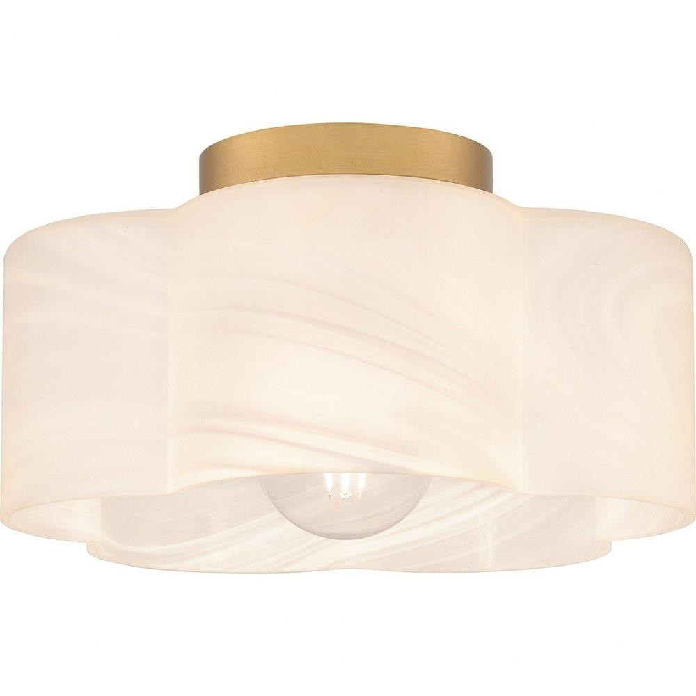 Lilly 1 Light 14 Inch Wide Semi Flush Mount by Quoizel - QSF6760