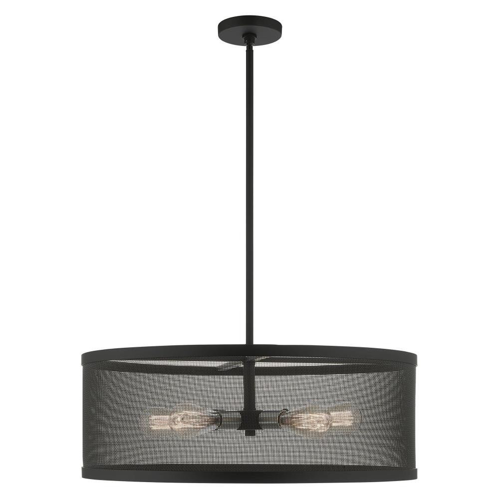 Industro 5 Light Medium Chandelier by Livex - 46215