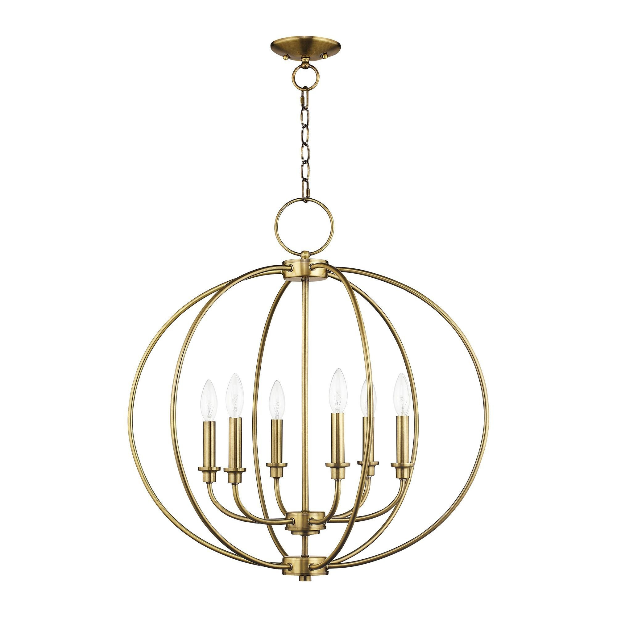 Milania 6 Light Medium Chandelier by Livex - 4666
