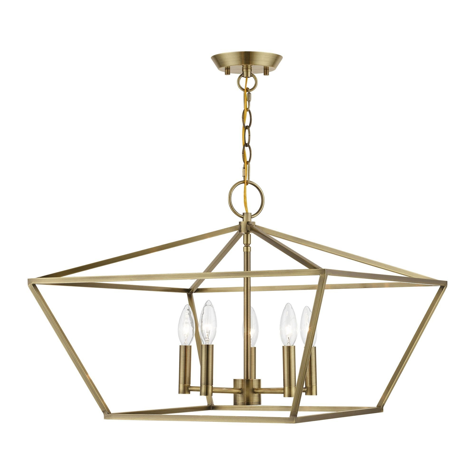 Devone 5 Light Medium Chandelier by Livex - 49435