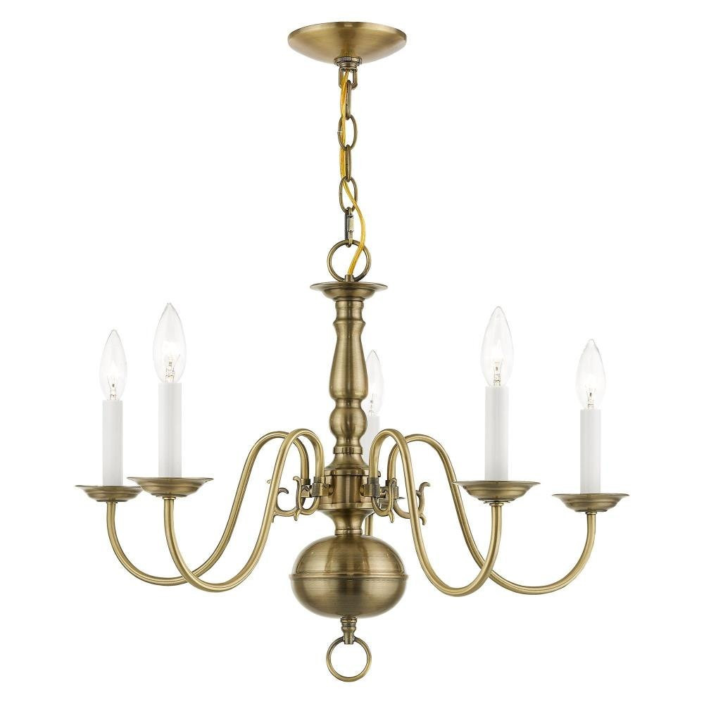 Williamsburgh 5 Light Medium Chandelier by Livex - 5005