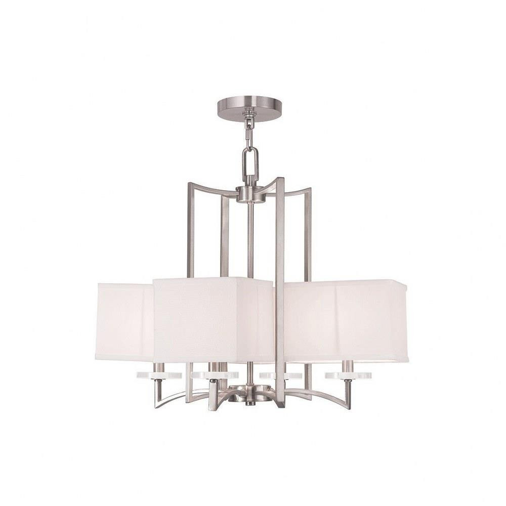 Woodland Park 4 Light Medium Chandelier by Livex - 50705