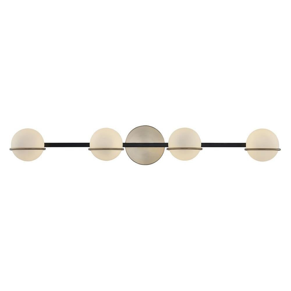 Fusion Centric 4 Light Vanity Light by Justice Design - FSN-4164-OPAL