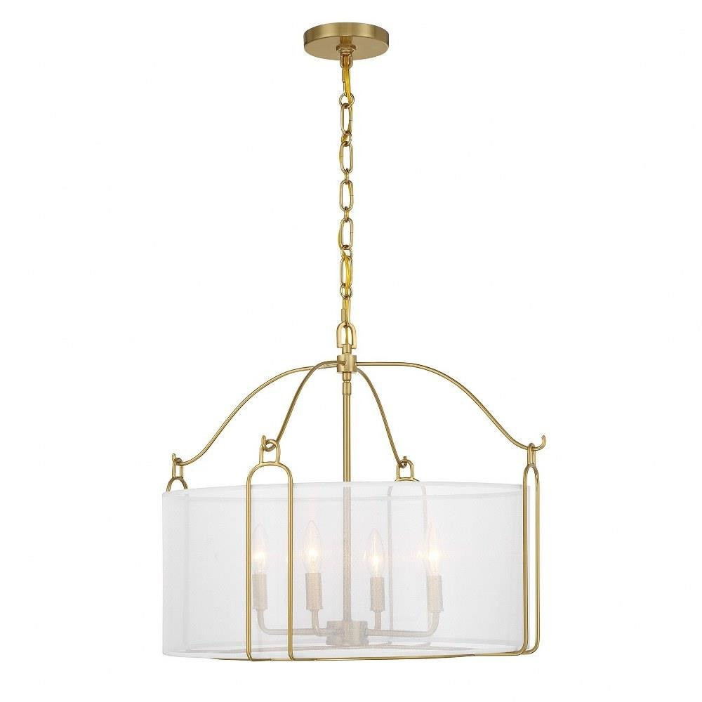 Ashlay 4 Light Pendant 19 Inch Tall and 22 Inch Wide by Savoy House - 7-1693-4