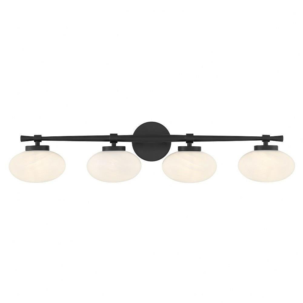 Barrow 4 Light Bath Vanity 8 Inch Tall and 33.75 Inch Wide by Savoy House - 8-1050-4