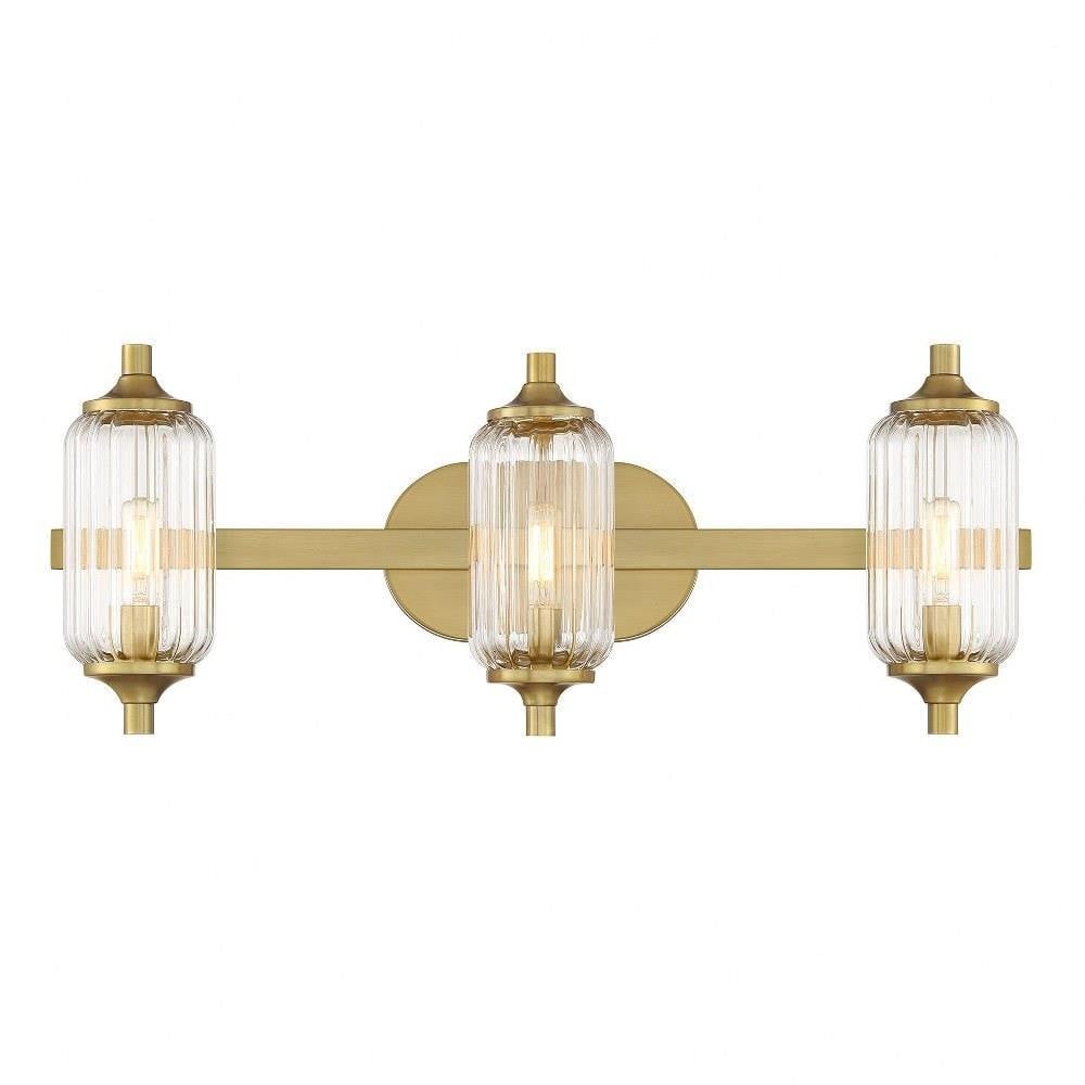 Holton 3 Light Bath Vanity 9 Inch Tall and 24 Inch Wide by Savoy House - 8-3024-3