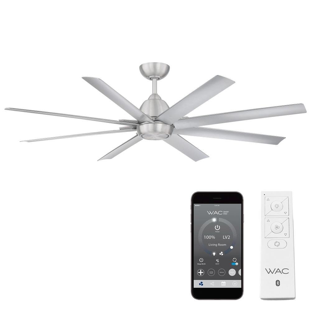 Mocha XL 8 Blade Ceiling Fan 16 Inches Tall and 66 Inches Wide by WAC  - F-064