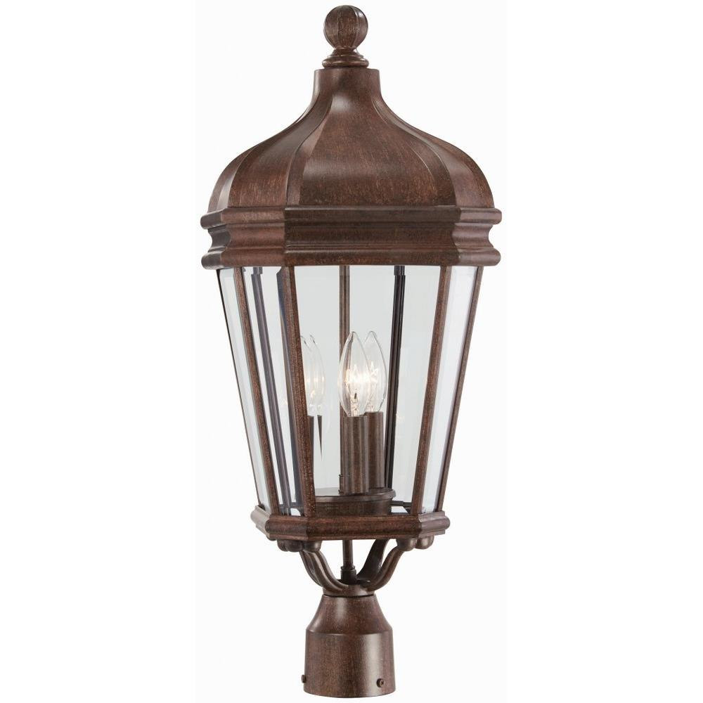 Great Outdoors Harrison 3 Light Outdoor Post Mount 25.75 In H by Minka - 8696