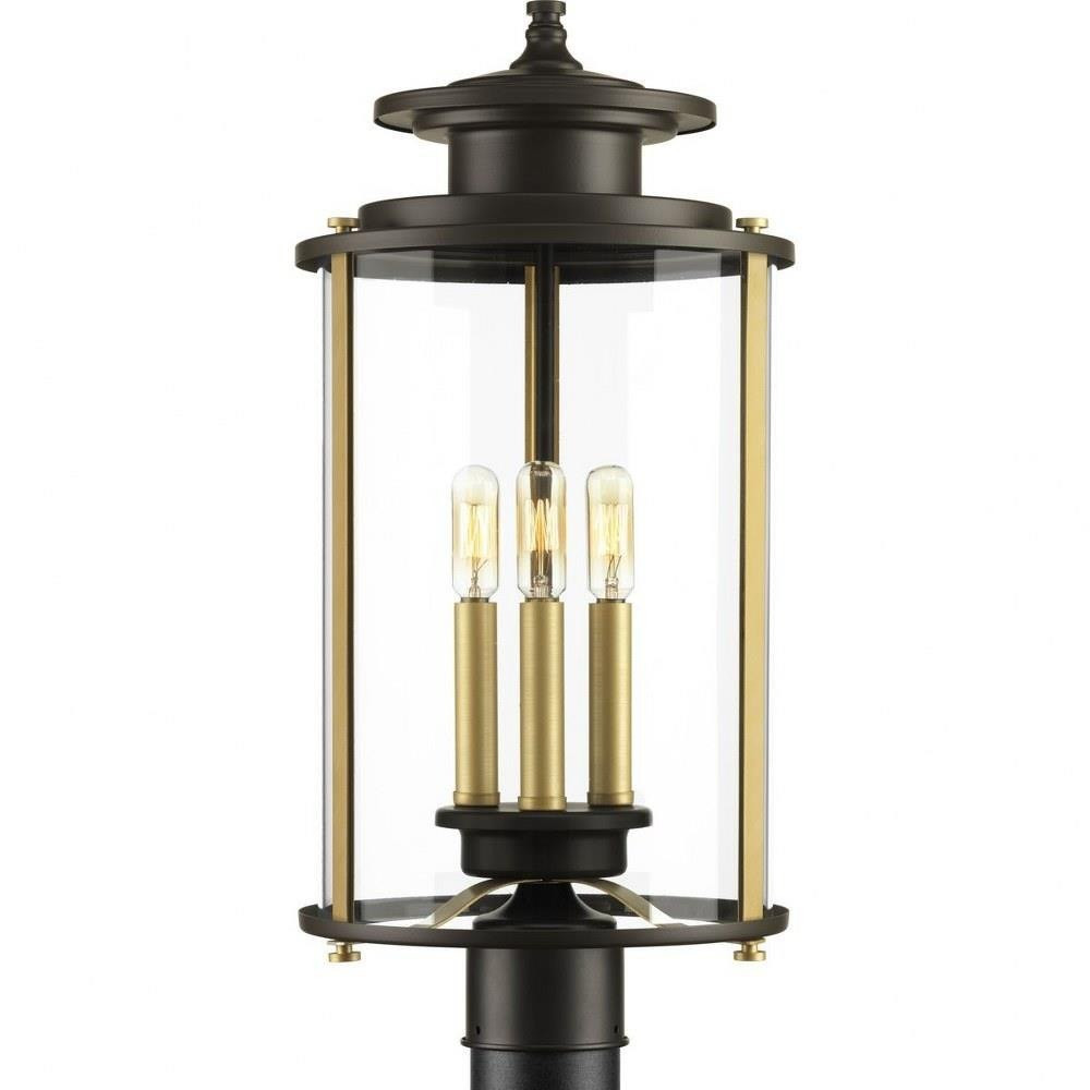 Squire Outdoor Light 3 Light 9.88 x 22.63 Inches by Progress - P540012