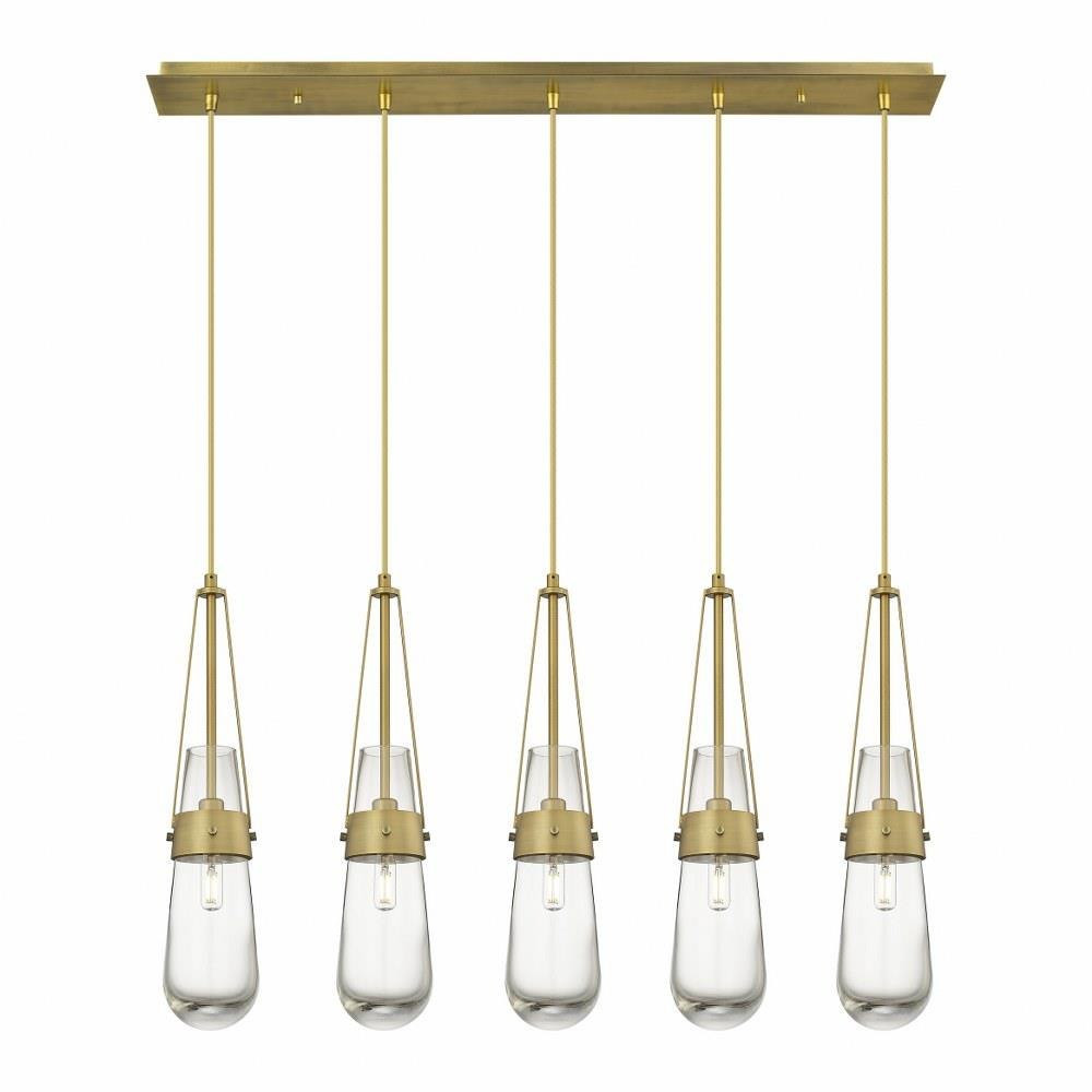Milan 5 Light Oversized Linear Pendant by Innovations - 125-452-1P-G452-4